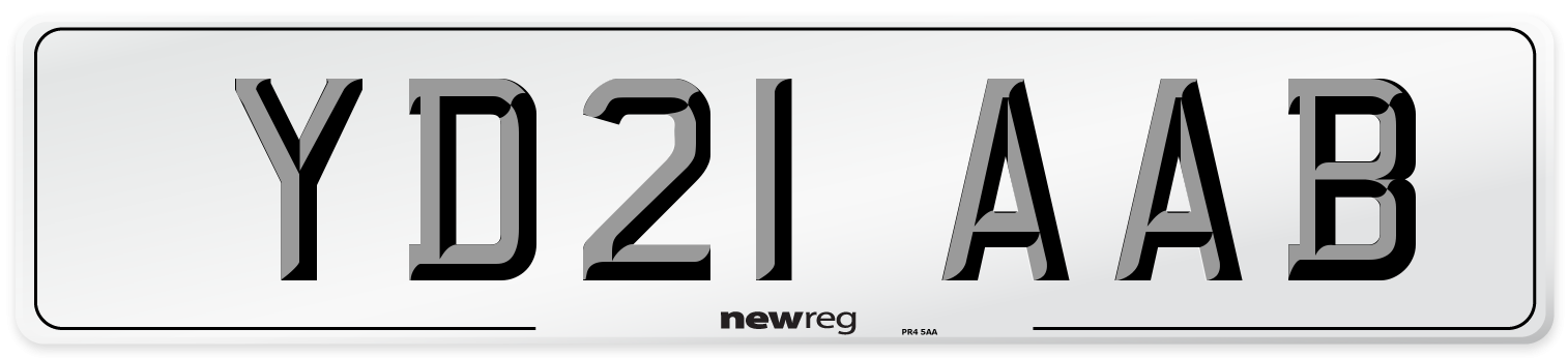 YD21 AAB Number Plate from New Reg